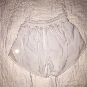 white lululemon shorts